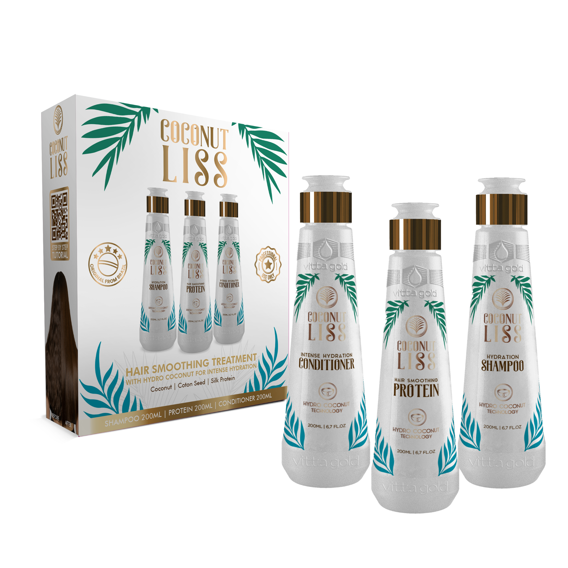 Coconut Liss™ Hair Straightening Intro Set